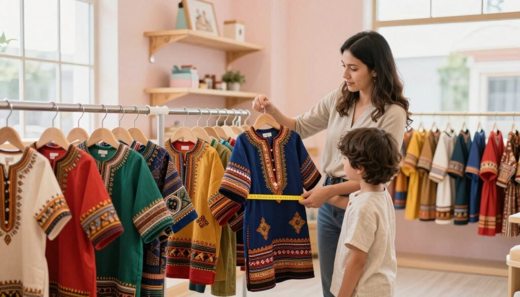 how to choose the right size kids ethnic wear