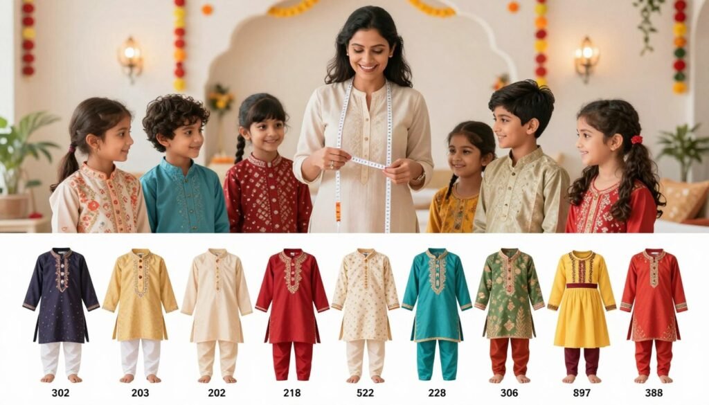 kids ethnic wear sizing guide
