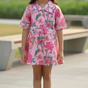 pink-floral-hakoba-cotton-collar-frock-with-belt-for-girls