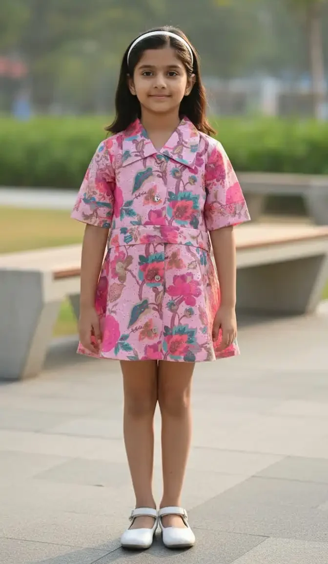 pink-floral-hakoba-cotton-collar-frock-with-belt-for-girls