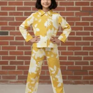 Sunny Bloom Mustard Floral Co-ord Set