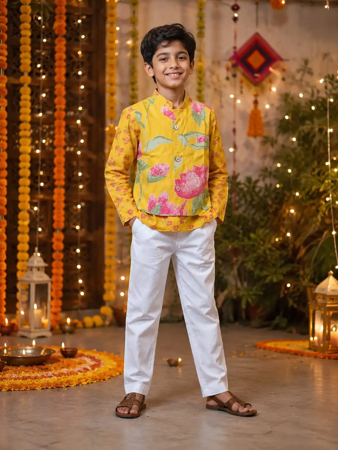 sunshine-bloom-premium-cotton-3-piece-ethnic-set-for-boys