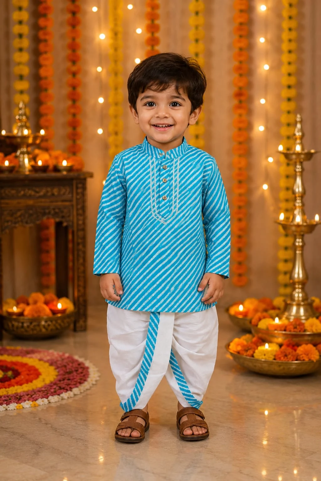 sky-blue-premium-cotton-kurta-dhoti-set-for-boys